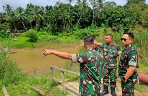 Dandim 1013 Muara Teweh Tinjau Lokasi Groundbreaking Jembatan Gantung Garuda di Desa Liang Buah