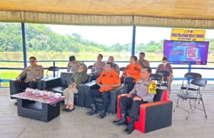 Pemkab Barut Ikuti Anev Kamtibmas dan Monitoring Wisata Lebaran 2026 Secara Virtual dari Posko Trinsing