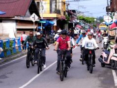 Bupati Barito Utara Pimpin Gowes Bersama dan Ajak Masyarakat Terapkan Hidup Sehat