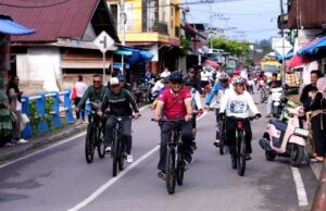 Bupati Barito Utara Pimpin Gowes Bersama dan Ajak Masyarakat Terapkan Hidup Sehat