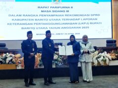 Bupati Barito Utara Sampaikan Apresiasi Atas Rekomendasi DPRD Terhadap LKPJ 2025