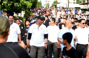 Bupati Barito Utara Hadiri Senam dan Jalan Sehat Hari Bhayangkara ke-80, Perkuat Sinergi Polri dan Masyarakat