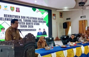 Wakil Bupati Barito Utara Buka Rekrutmen dan Pelatihan Dasar TAGANA, Relawan Harus Siap Hadapi Bencana