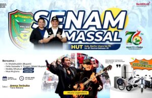 Kadisdik Barito Utara Ajak Masyarakat Ramaikan Senam Massal HUT ke-76 Barito Utara